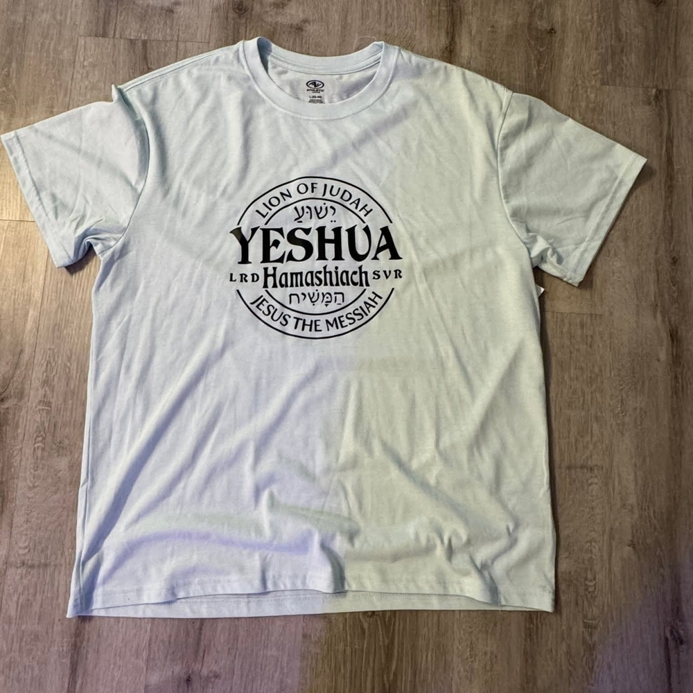 Blue Yeshua Graphic Short Sleeve Tee